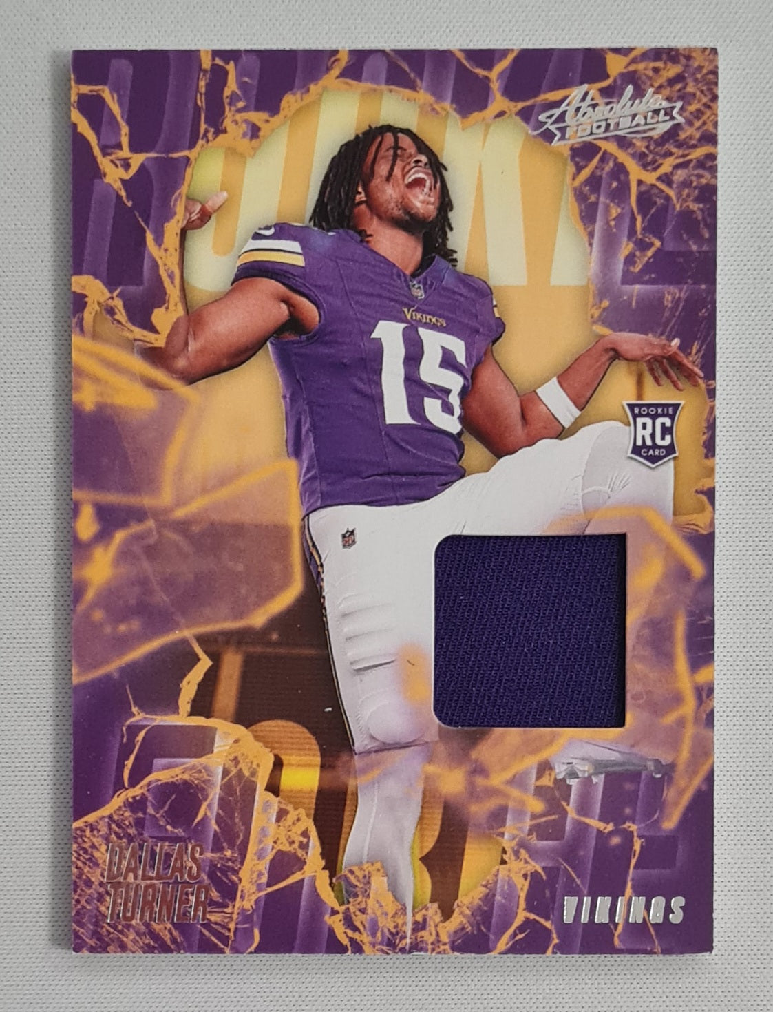 Dallas Turner - 2024 Panini Absolute Football NFL Vikings (RC) #RF-DTR /Patch