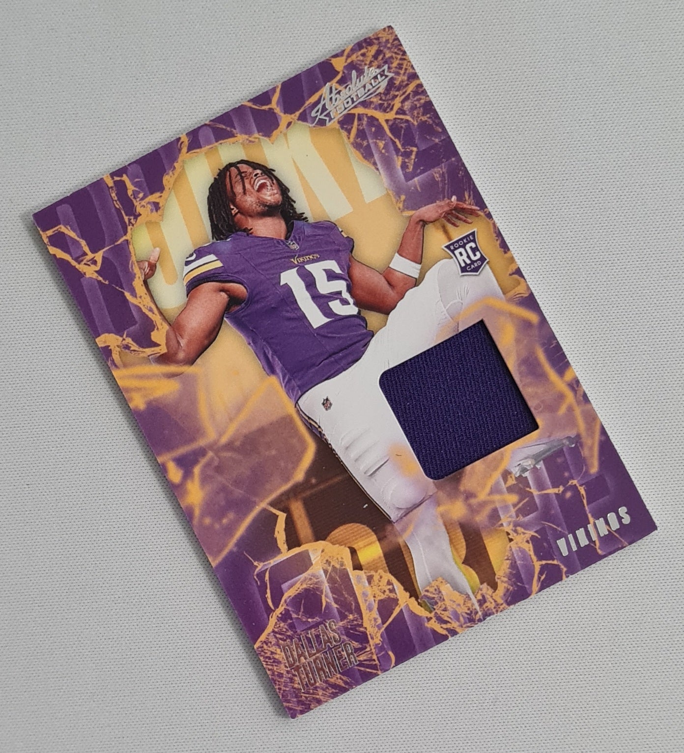 Dallas Turner - 2024 Panini Absolute Football NFL Vikings (RC) #RF-DTR /Patch