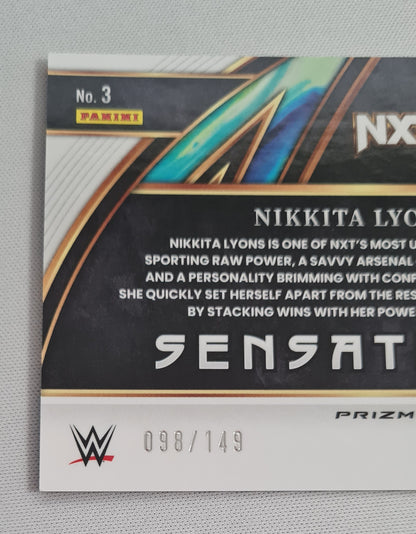 Nikkita Lyons - 2024 Panini Select WWE Wrestling Sensations NXT #3 Prizm /149