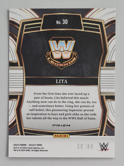 Lita - 2024 Panini Select WWE Wrestling Legends Prizm #30 /99