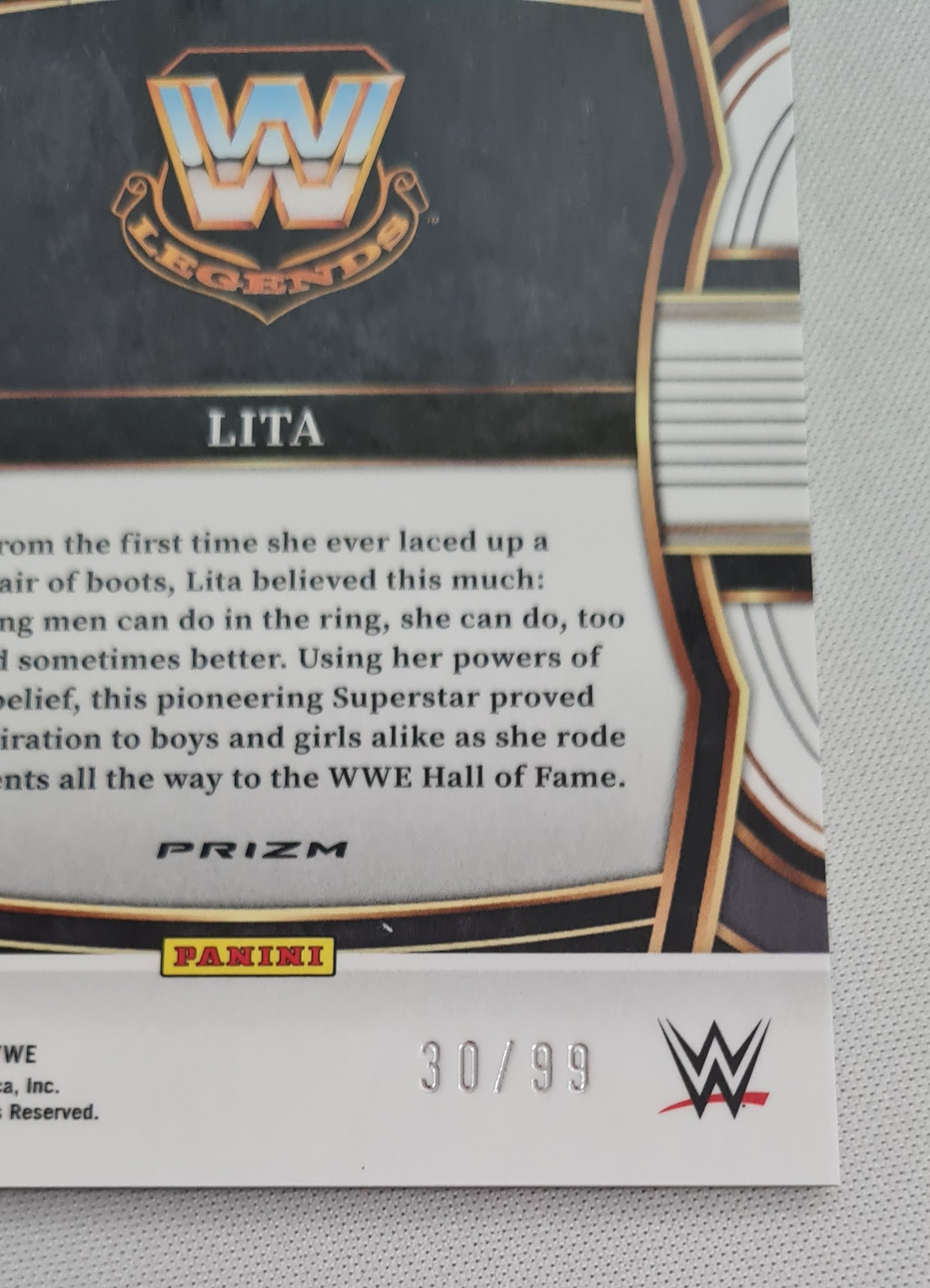 Lita - 2024 Panini Select WWE Wrestling Legends Prizm #30 /99