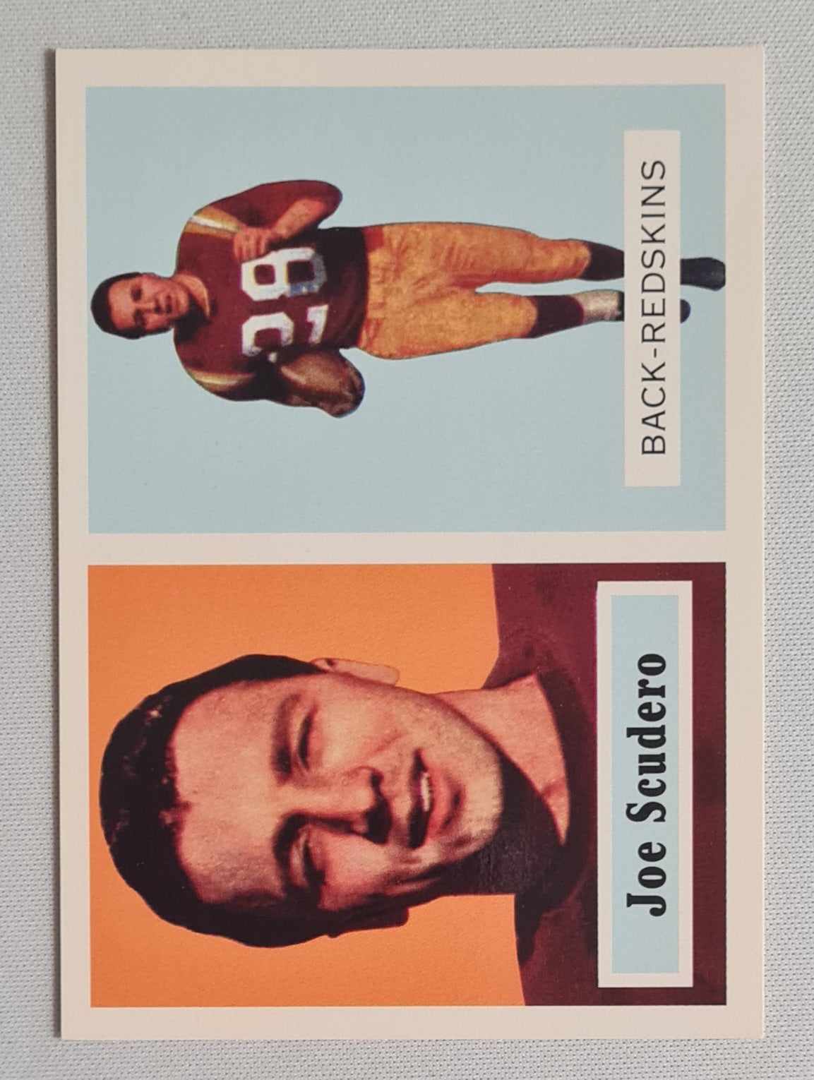 Joe Scudero - 1957 Topps Football Archives The Ultimate 1957 Series - Back Redskins - #98