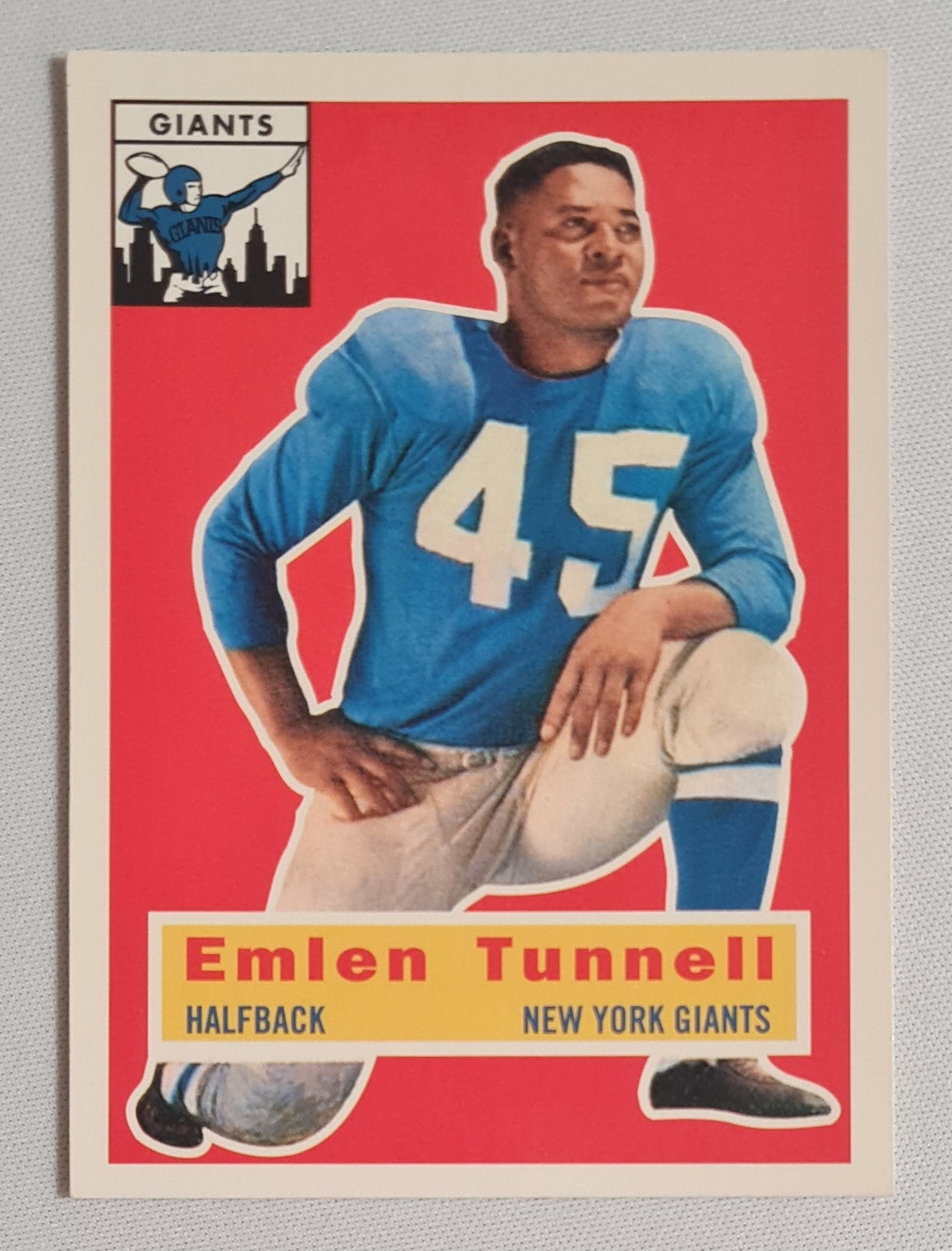 Emlen Tunnell - 1956 Topps Football Archives The Ultimate 1956 Series New York Giants #17