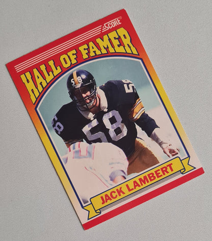 Jack Lambert - 1990 Score NFL Football Hall of Famers 1990 Pittsburgh Steelers #598