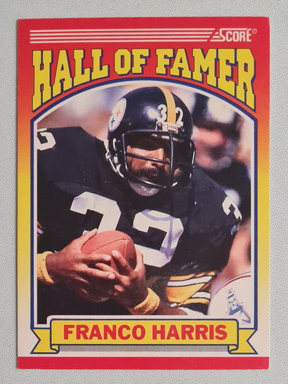 Franco Harris - 1990 Score NFL Football Hall of Famers 1990 Pittsburgh Steelers #595