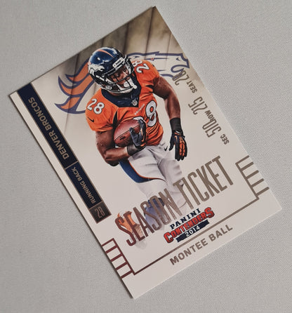 Montee Ball - 2014 Panini Contenders Football NFL Denver Broncos Season Ticket #14