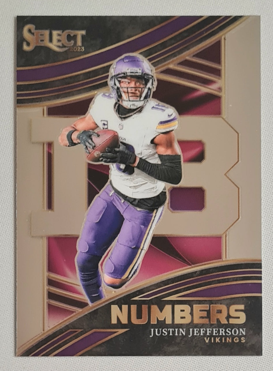 Justin Jefferson - 2023 Panini Select Football NFL Minnesota Vikings Numbers #NMB-JJE