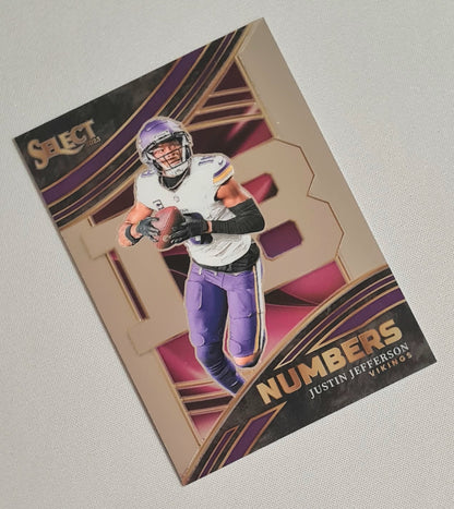 Justin Jefferson - 2023 Panini Select Football NFL Minnesota Vikings Numbers #NMB-JJE