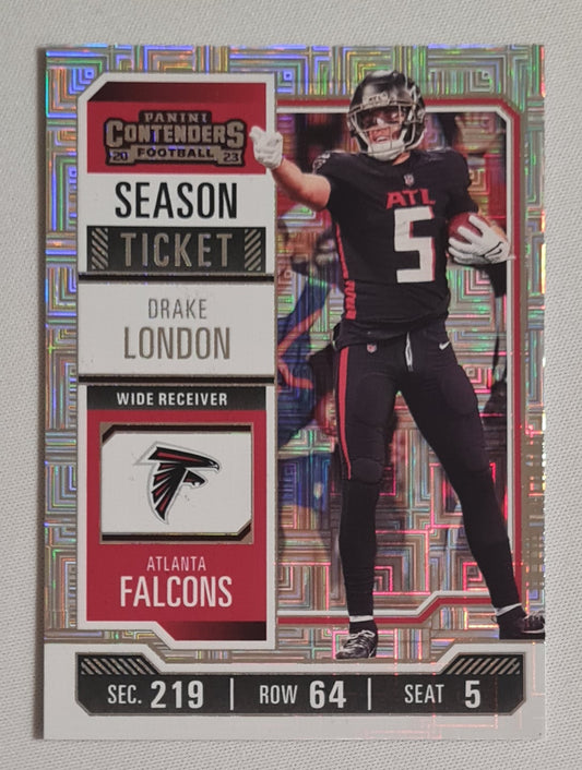 Drake London - 2023 Panini Contenders Football NFL Atlanta Falcons Season Ticket #5 Mojo