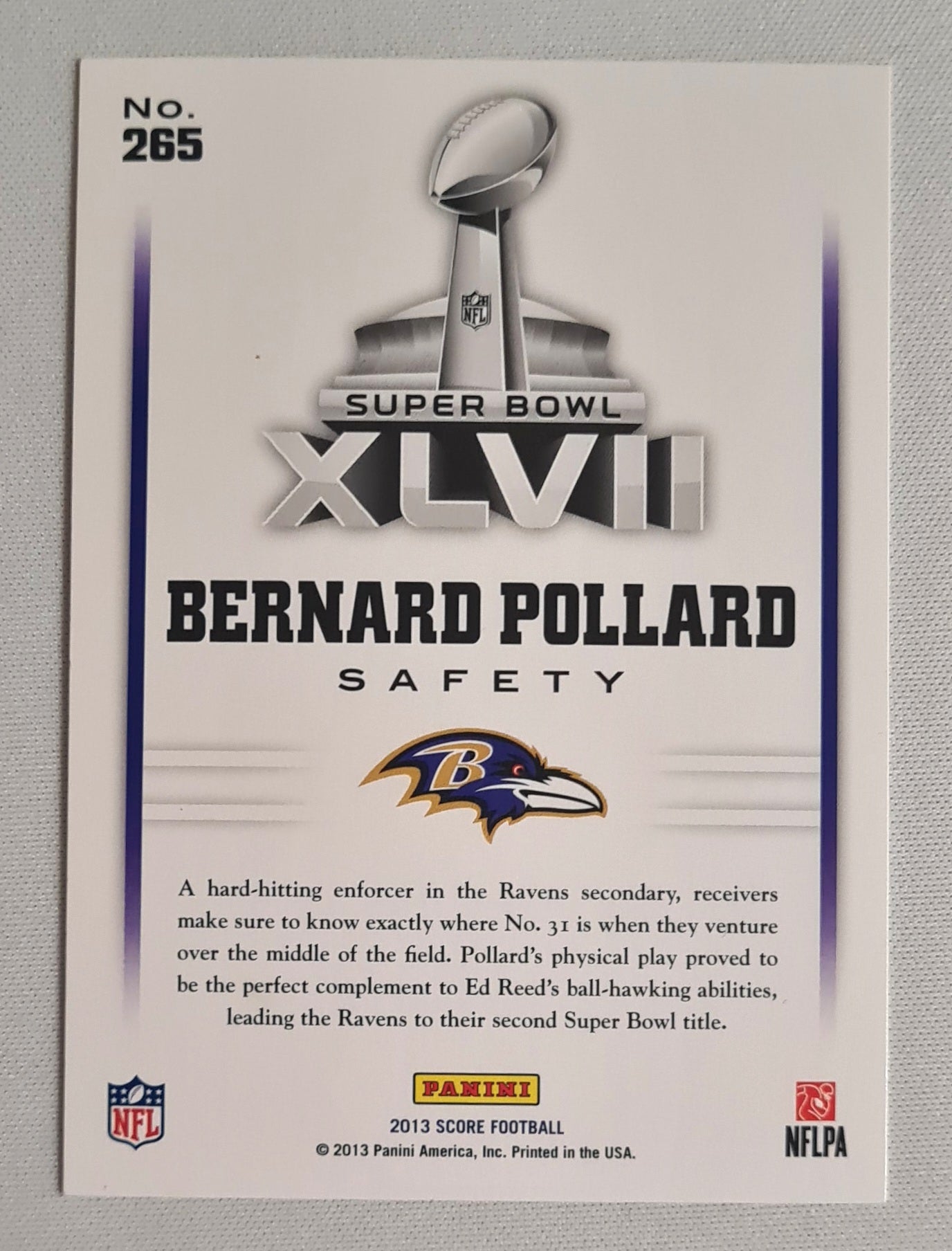Anquan Boldin - 2013 Score Football NFL Ravens - Road to the Super Bowl #254