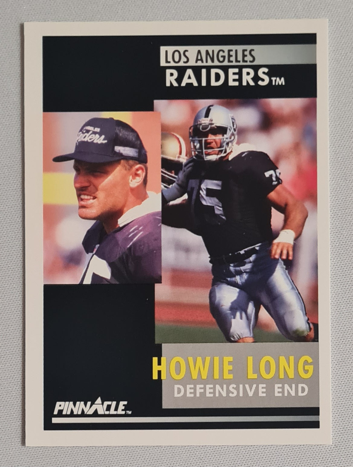 Howie Long - 1991 Score Pinnacle NFL Football L.A. Raiders #75