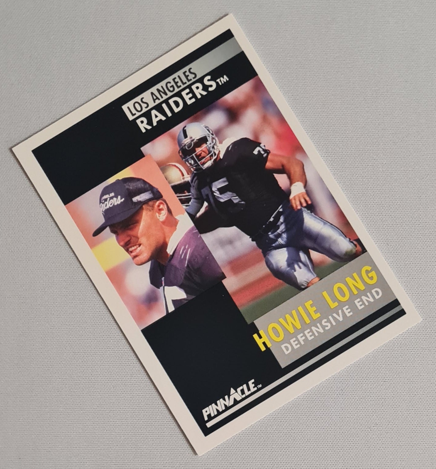 Howie Long - 1991 Score Pinnacle NFL Football L.A. Raiders #75