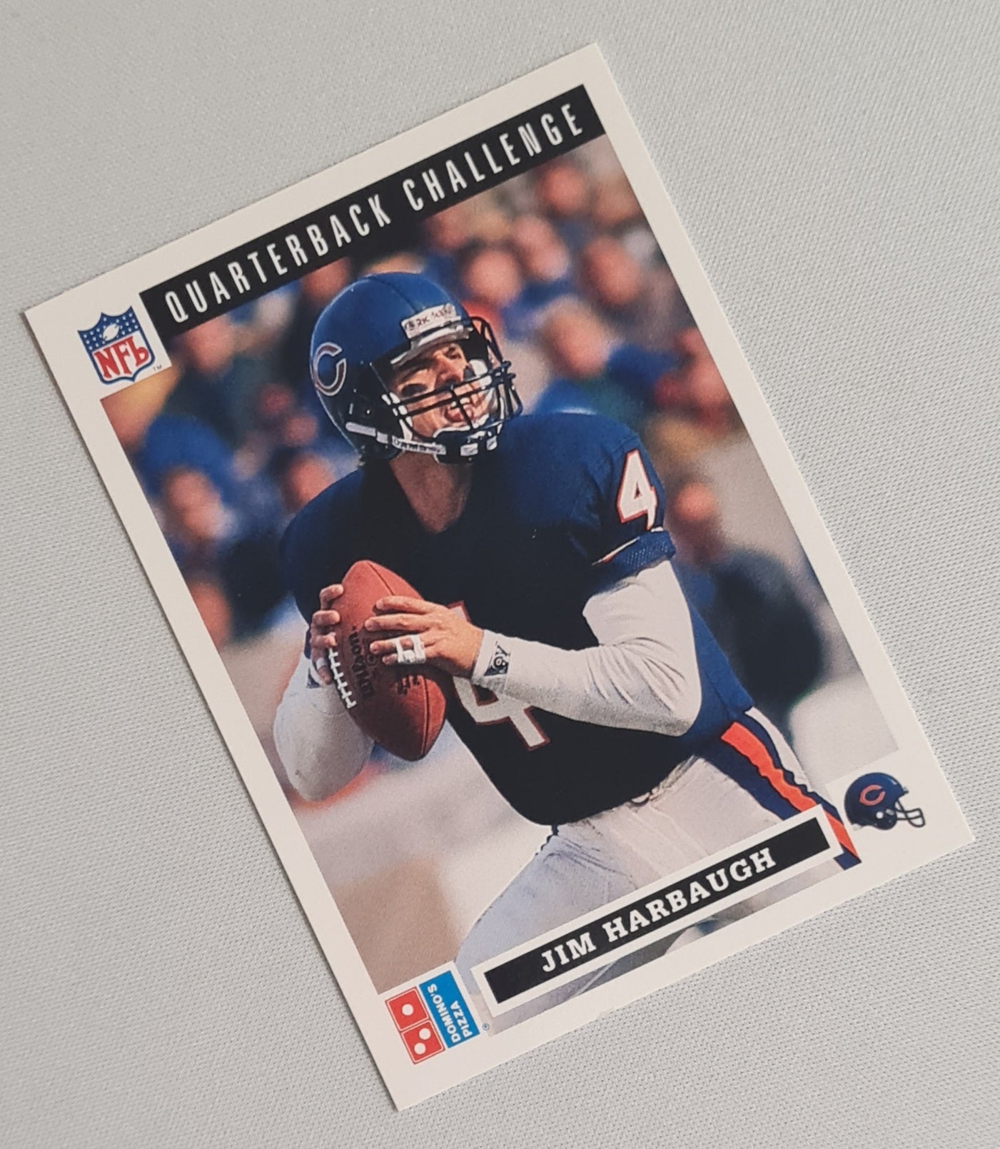 Jim Harbaugh - 1991 Upper deck Domino Pizza NFL Chicago Bears #3