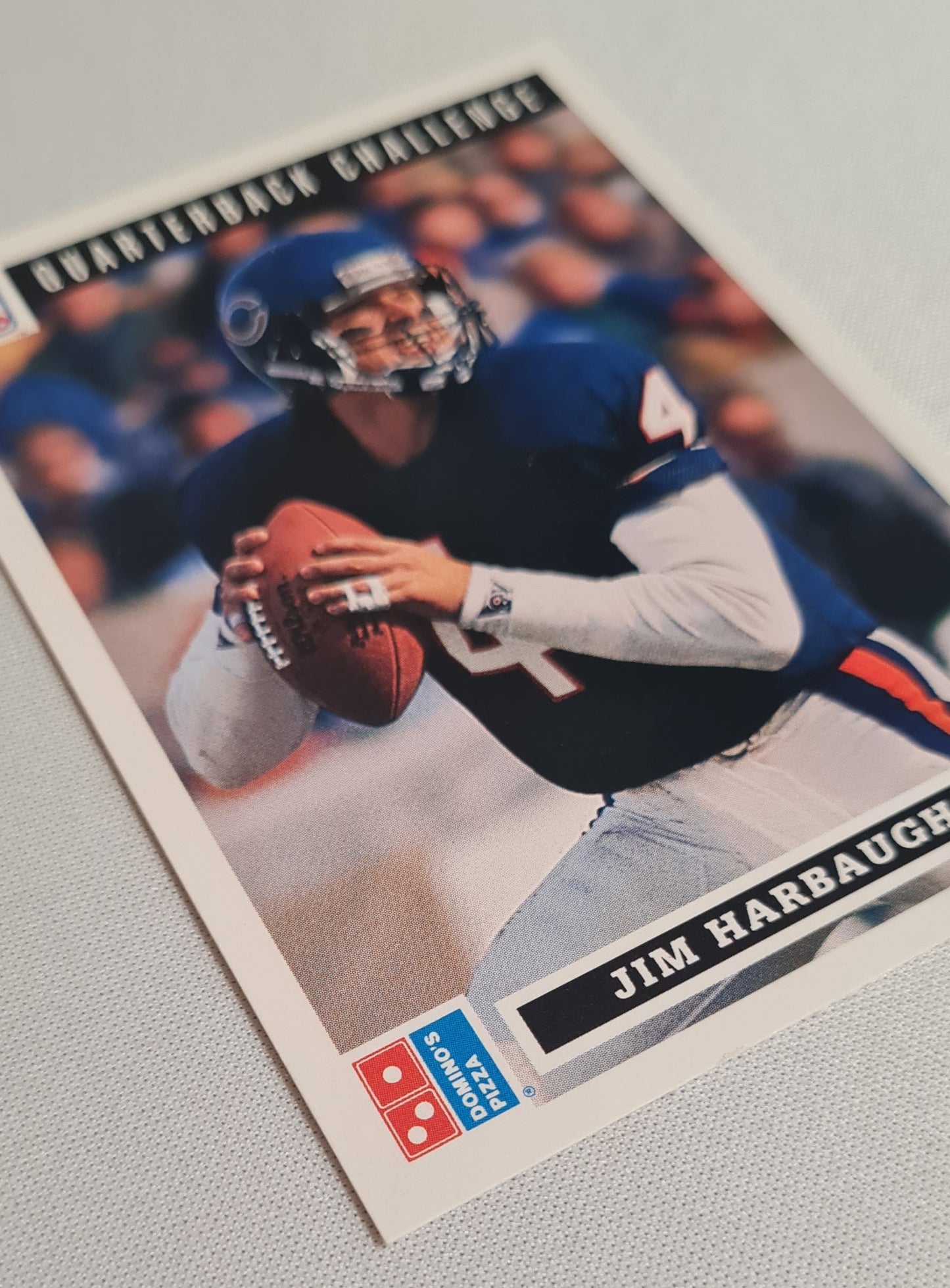 Jim Harbaugh - 1991 Upper deck Domino Pizza NFL Chicago Bears #3