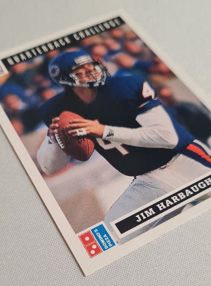 Jim Harbaugh - 1991 Upper deck Domino Pizza NFL Chicago Bears #3
