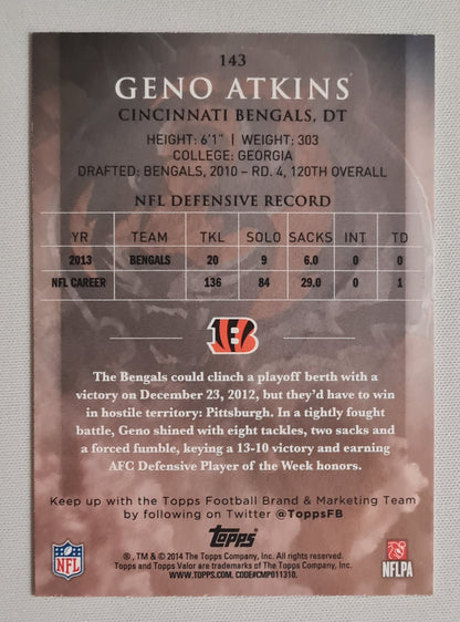 Geno Atkins - 2014 Topps NFL Football Cincinnati Bengals #143