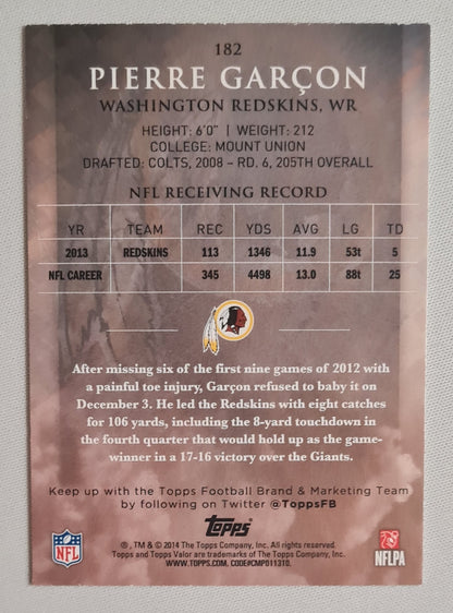 Pierre Garcon - 2014 Topps NFL Football Washington Redskins #182