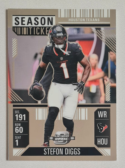 Stefon Diggs - 2024 Panini Contender Optic Football NFL Houston Texans Season Ticket #22