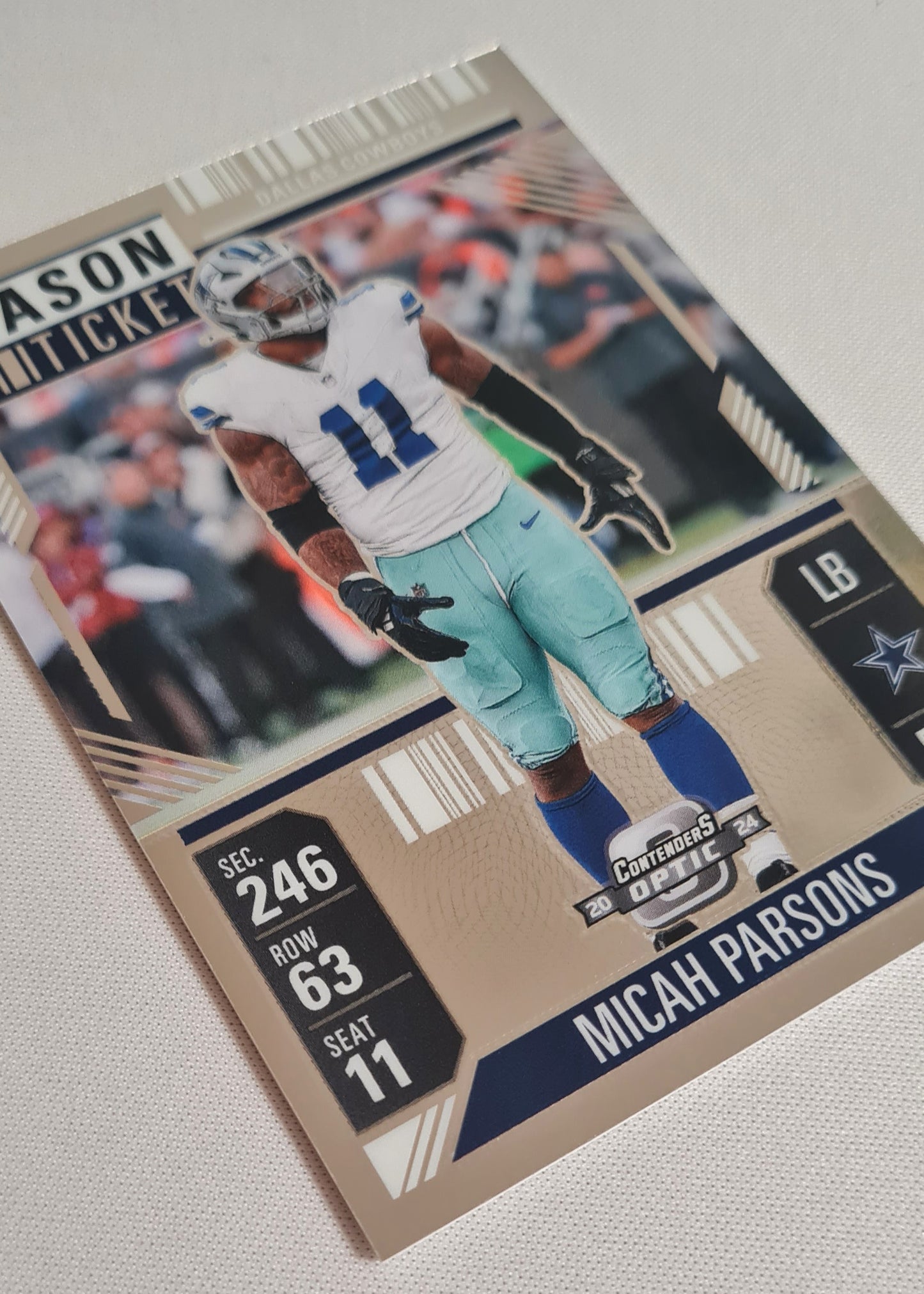 Micah Parsons - 2024 Panini Contenders Optic Football NFL Dallas Cowboys Season Ticket #14