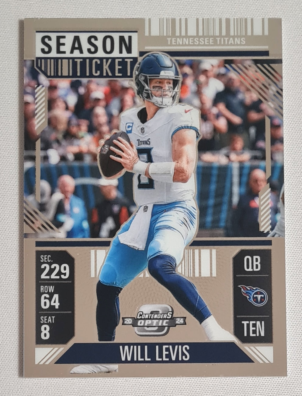 Will Levis - 2024 Panini Contenders Optic Football NFL Tennessee Titans Season Ticket #54