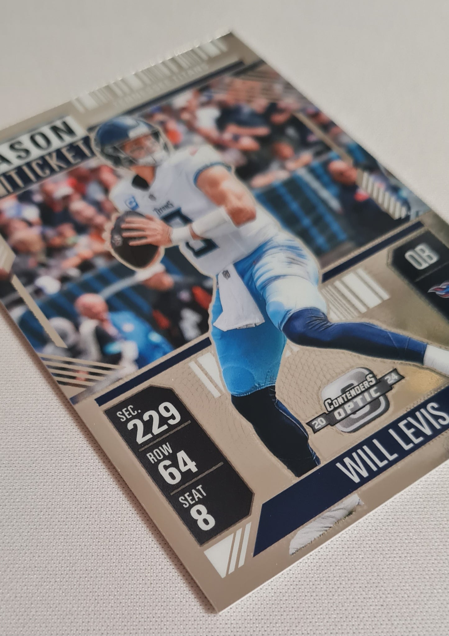 Will Levis - 2024 Panini Contenders Optic Football NFL Tennessee Titans Season Ticket #54