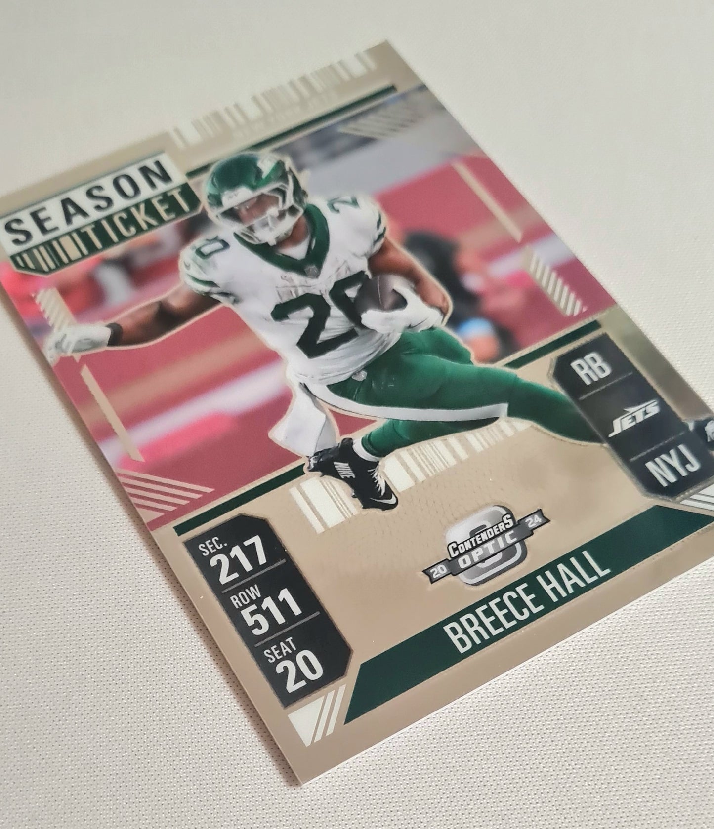 Breece Hall - 2024 Panini Contenders Optic Football NFL New York Jets Season Ticket #43