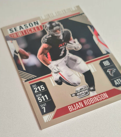 Bijan Robinson - 2024 Panini Contenders Optic Football NFL Atlanta Falcons Season Ticket #4