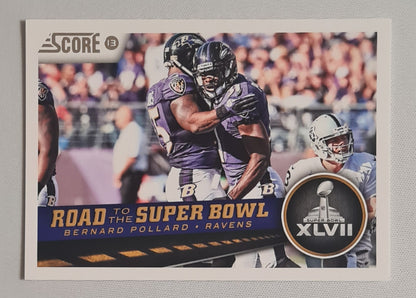Bernard Pollard - 2013 Score Football NFL Baltimore Ravens Road to the Super Bowl XLVII #265