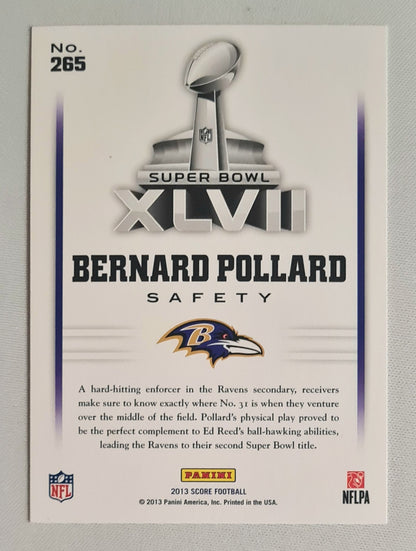 Bernard Pollard - 2013 Score Football NFL Baltimore Ravens Road to the Super Bowl XLVII #265