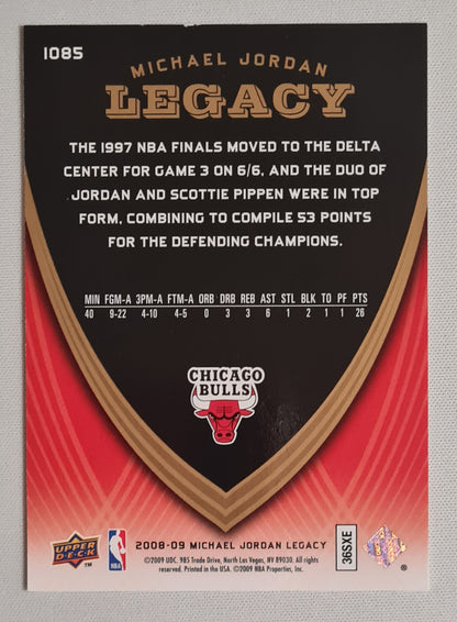 Michael Jordan - 2008/09 Upper Deck Michael Jordan Legacy Set NBA Chicago Bulls #1085