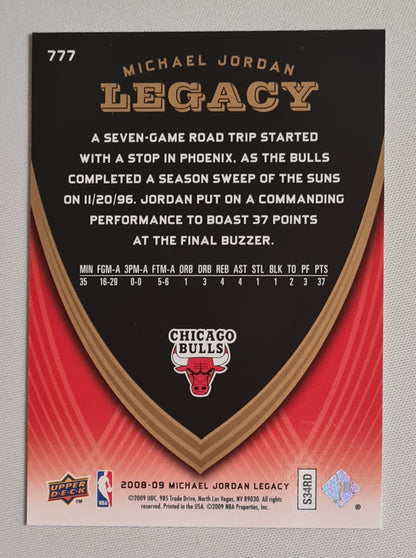 Michael Jordan - 2008/09 Upper Deck Michael Jordan Legacy Set NBA Chicago Bulls #777