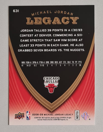 Michael Jordan - 2008/09 Upper Deck Michael Jordan Legacy Set NBA Chicago Bulls #631