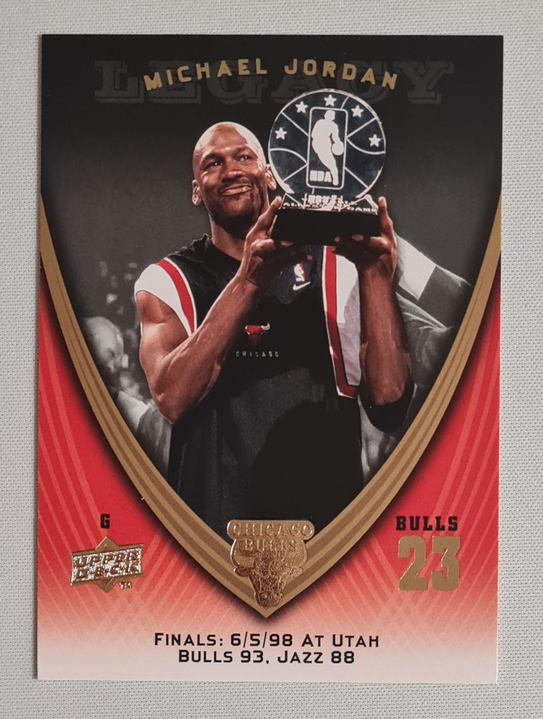 Michael Jordan - 2008/09 Upper Deck Michael Jordan Legacy Set NBA Chicago Bulls #1105