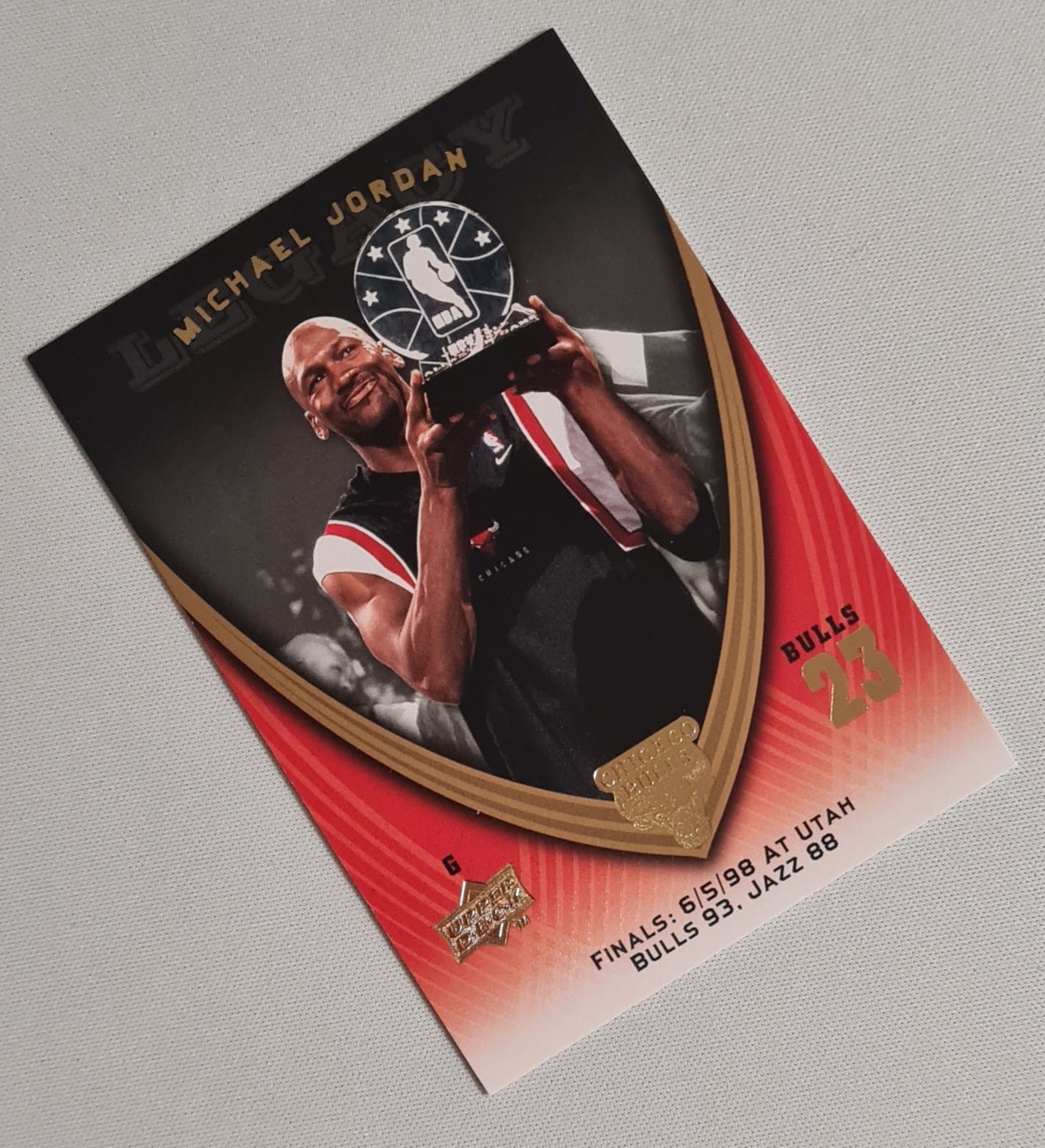 Michael Jordan - 2008/09 Upper Deck Michael Jordan Legacy Set NBA Chicago Bulls #1105