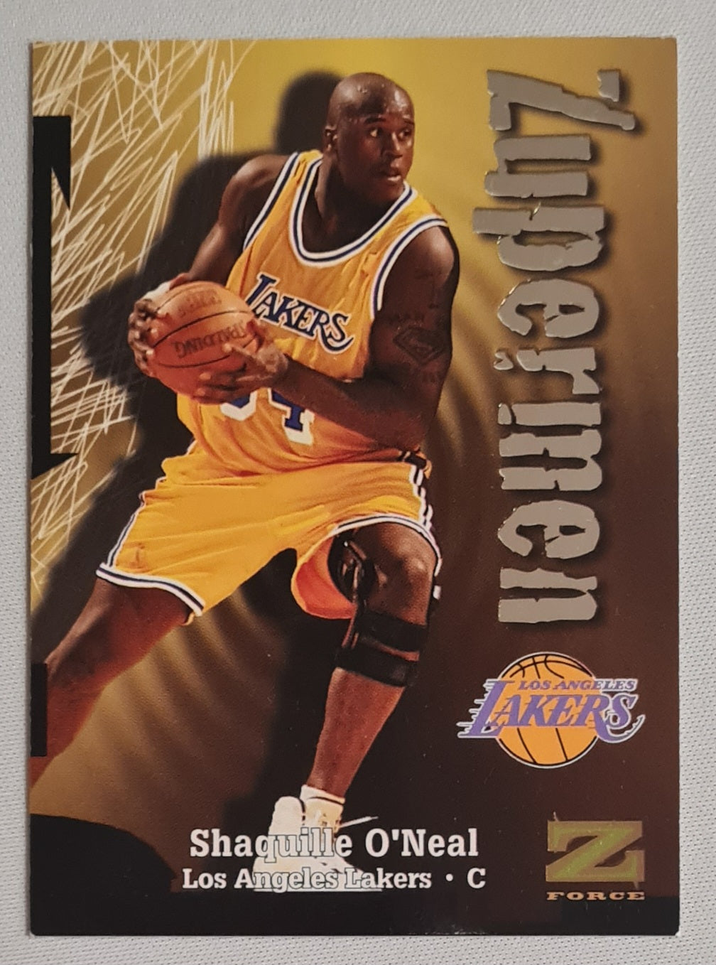 Shaquille O'Neal - 1998 Skybox NBA Properties Z Force - Zupermen Baseketball LA Lakers #196