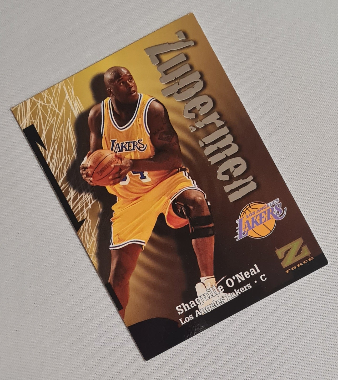 Shaquille O'Neal - 1998 Skybox NBA Properties Z Force - Zupermen Baseketball LA Lakers #196