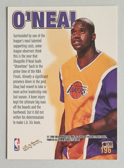 Shaquille O'Neal - 1998 Skybox NBA Properties Z Force - Zupermen Baseketball LA Lakers #196