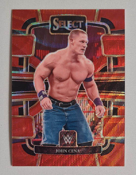 John Cena - 2024 Panini Select WWE Wrestling Legends #23 Red Concourse Prizm /99