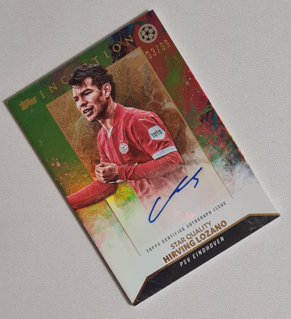 Hirving Lozano - 2024 Topps Inception Soccer PSV Eindhoven Star Quality Auto Card #SQA-HL /99 on Card Autograph - Rare