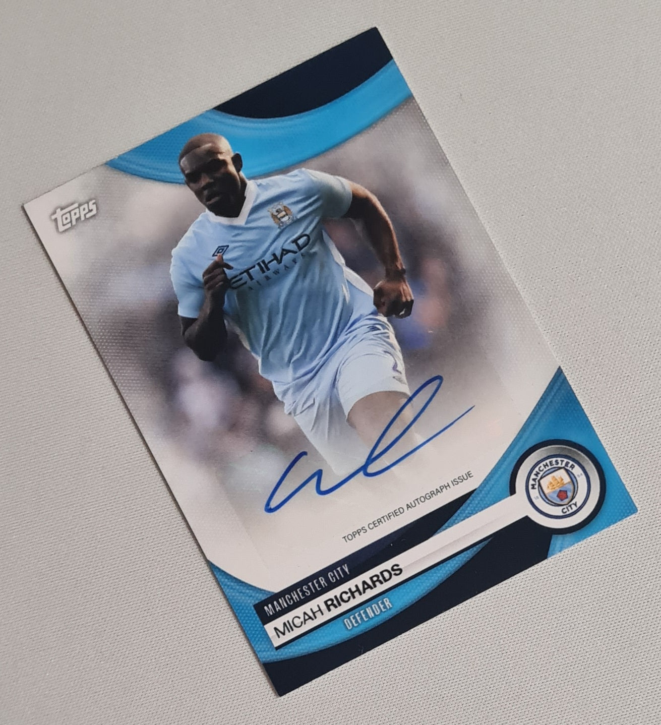 Micah Richards - 2024 Topps Manchester City Team Set Soccer #AY-MR /Autograph