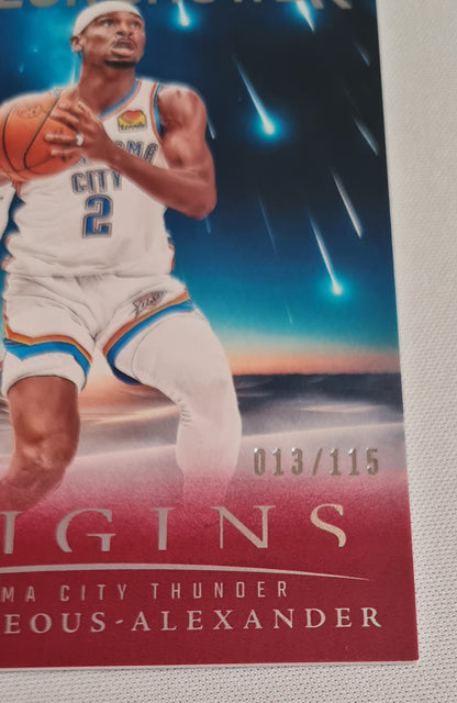 Shai Gilgeous-Alexander - 2024/25 Panini Origins - Meteor Shower - Basketball NBA OKC Thunder #1 /115