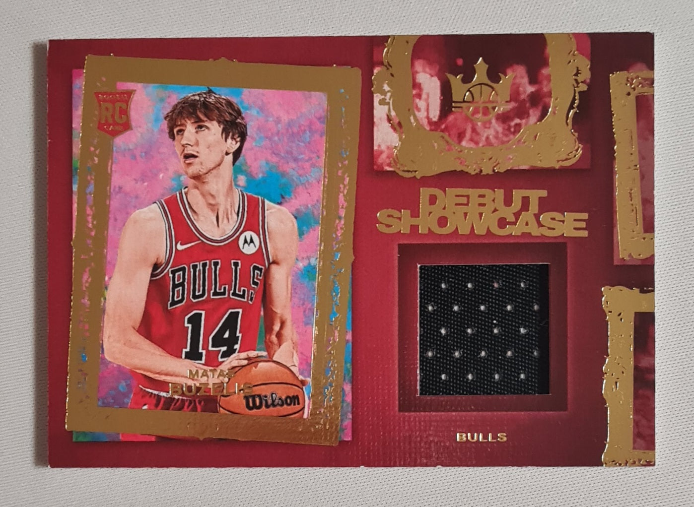 Matas Buzelis - 2024/25 Panini Court Kings Basketball - Debut Showcase - NBA Chicago Bulls (RC) #DSM-MTB  /Patch