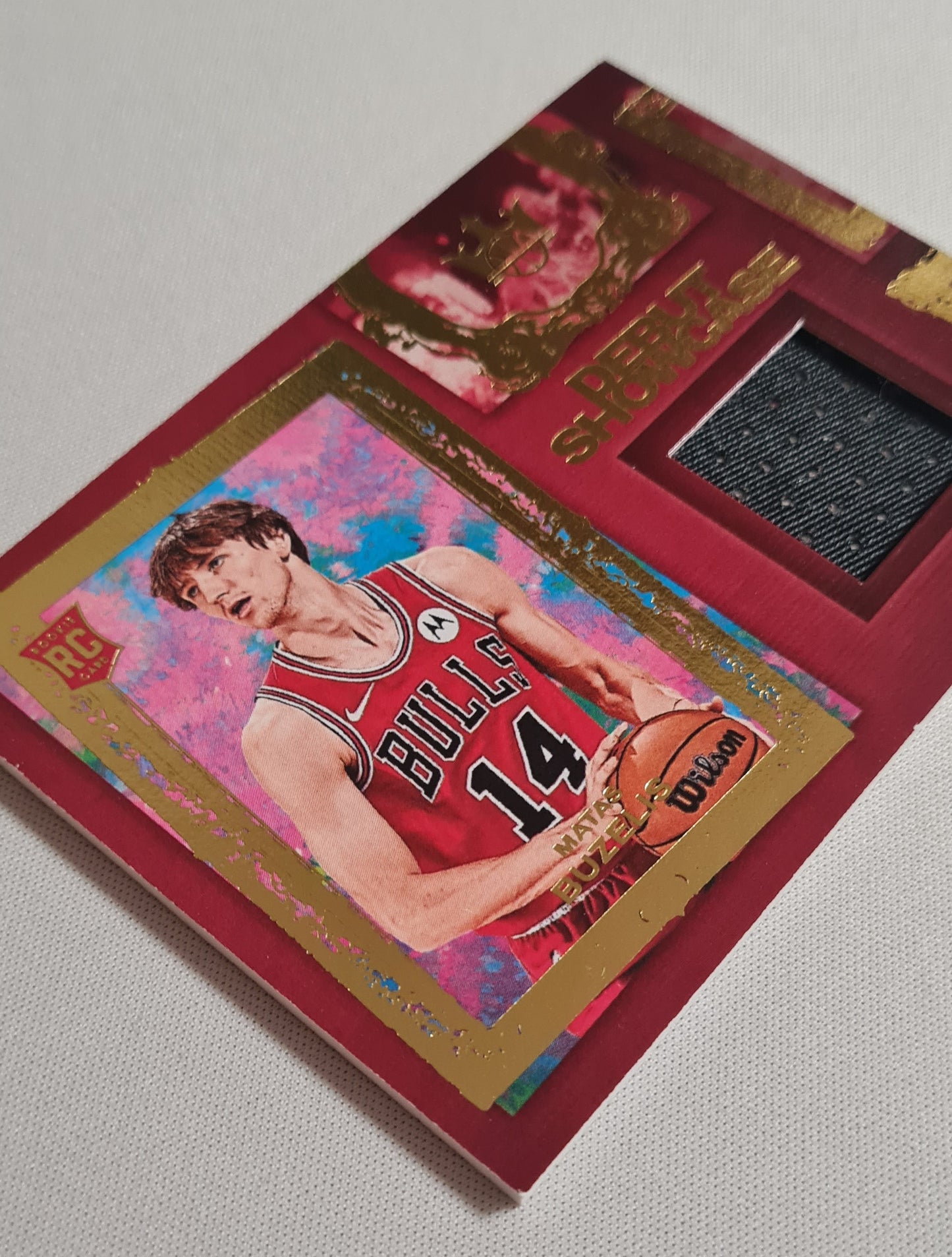 Matas Buzelis - 2024/25 Panini Court Kings Basketball - Debut Showcase - NBA Chicago Bulls (RC) #DSM-MTB  /Patch