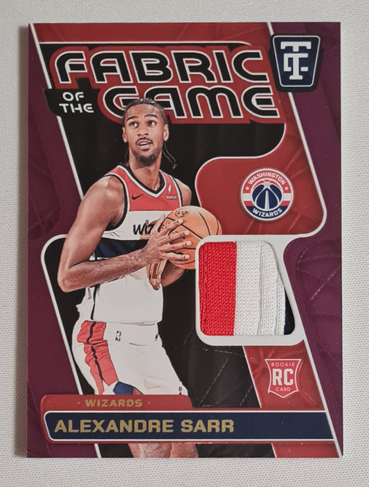 Alexandre Sarr - 2024/25 Panini Totally Certified Basketball NBA Washington Wizards (RC) #FGR-ALX /Patch /99