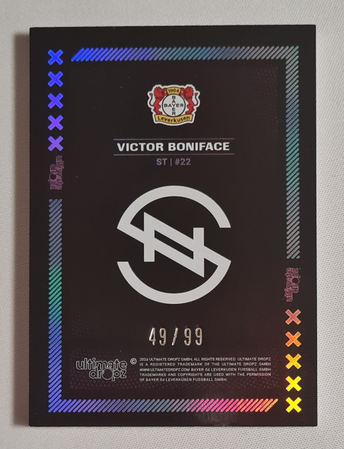 Victor Boniface - 2024 Ultimate Dropz Bayer Leverkusen ST#22 /99