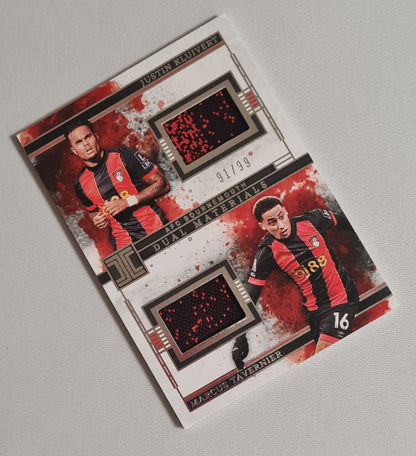 Justin Kluivert & Marcus Tavernier - 2024/25 Panini Impeccable Premier League Soccer AFC Bournemouth #DU-JMT Dual Patch /99