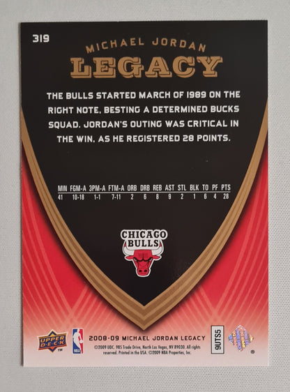 Michael Jordan - 2008/09 Upper Deck Michael Jordan Legacy NBA Chicago Bulls #319