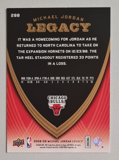 Michael Jordan - 2008/09 Upper Deck Michael Jordan Legacy NBA Chicago Bulls #288
