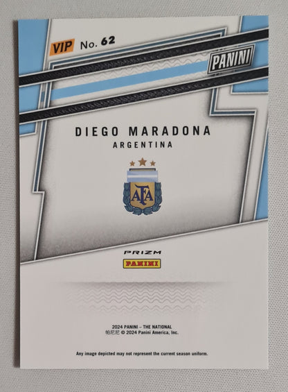Diego Maradona - 2024 Panini The National Team Argentina Convention VIP Gold #62 Hyper Prizm