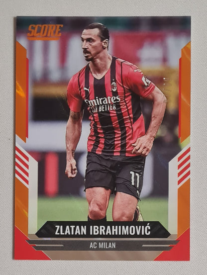 Zlatan Ibrahimovic - 2021/22 Panini Score FIFA Soccer AC Milan #104 Orange /99